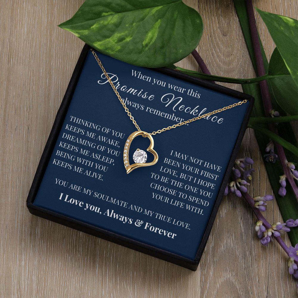 Forever Love Necklace, Promise Necklace, VD