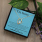 White Gold Forever Love Necklace, I'm sorry gift, sorry gift