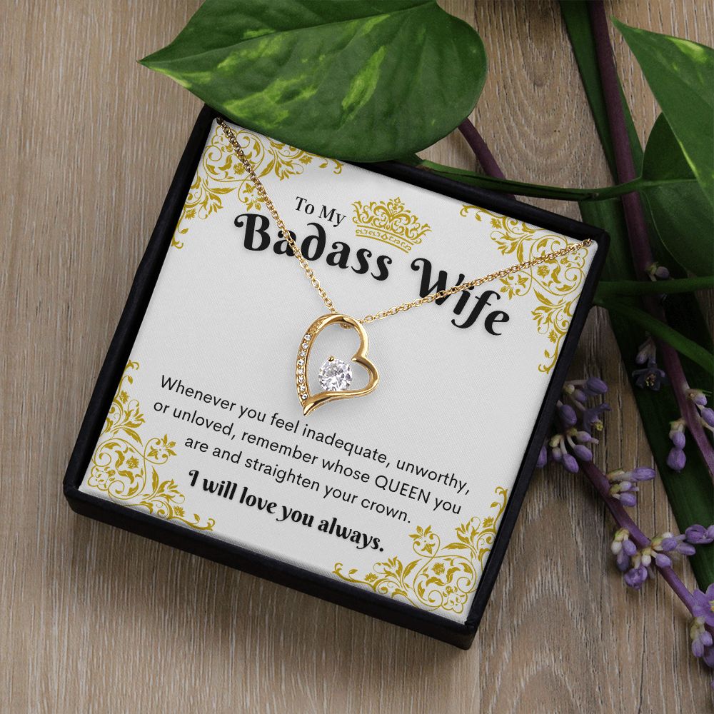 Badass Wife Necklace, Forever Love Necklace
