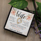 To my Beautiful Wife Necklace, Forever Love Necklace, From Husband