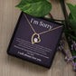 White Gold Forever Love Necklace, I'm sorry gift, sorry gift