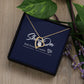 White Gold Forever Love Necklace