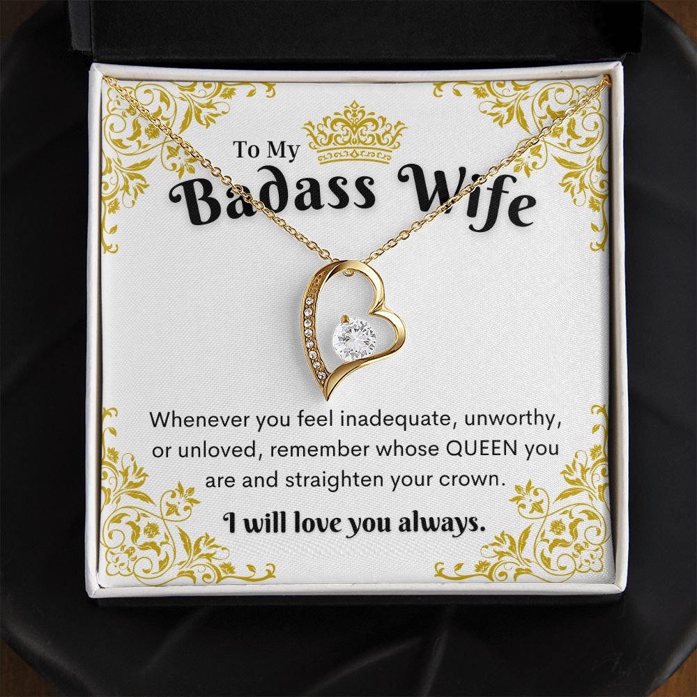 Badass Wife Necklace, Forever Love Necklace