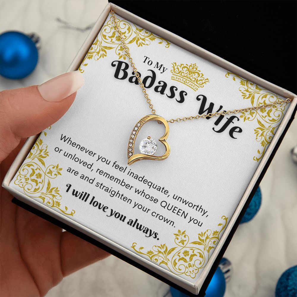 Badass Wife Necklace, Forever Love Necklace
