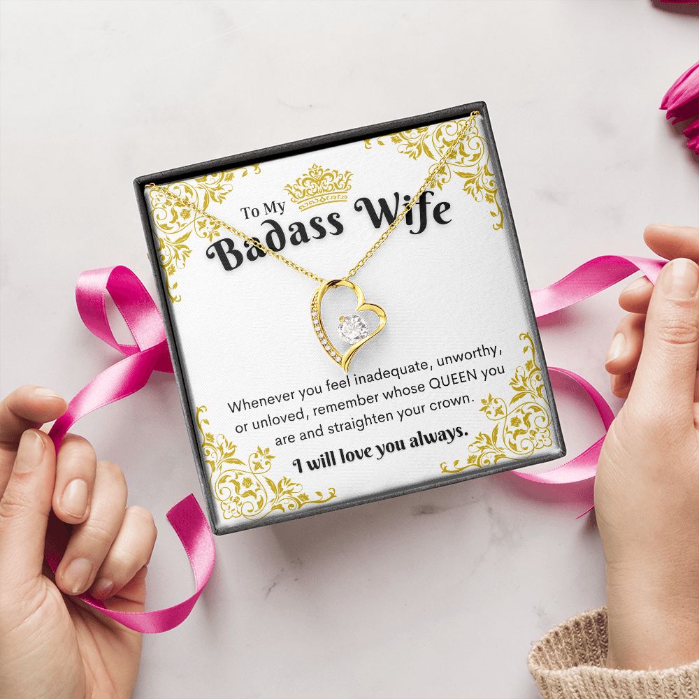 Badass Wife Necklace, Forever Love Necklace