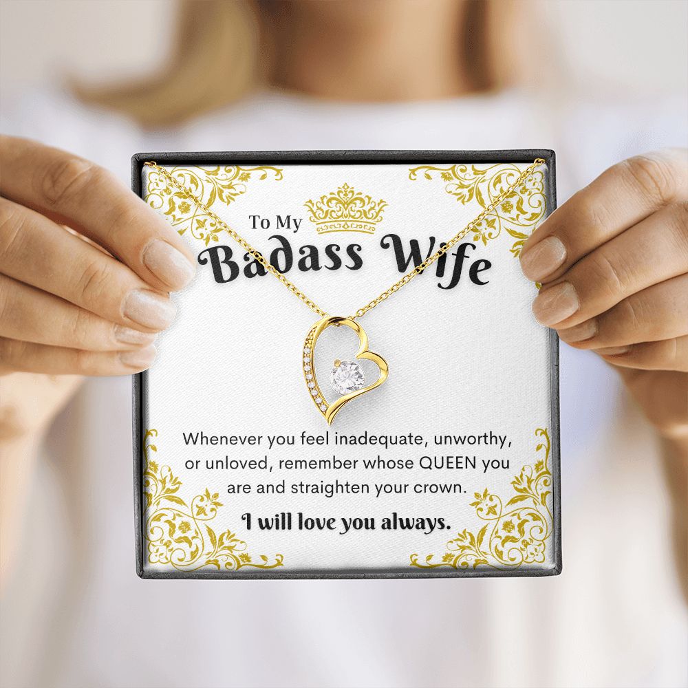 Badass Wife Necklace, Forever Love Necklace