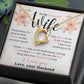 To my Beautiful Wife Necklace, Forever Love Necklace, From Husband