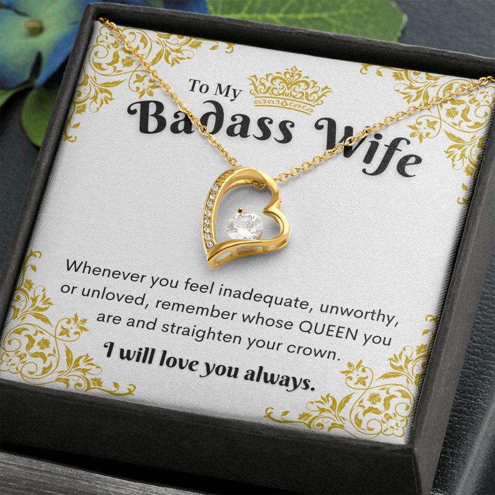 Badass Wife Necklace, Forever Love Necklace