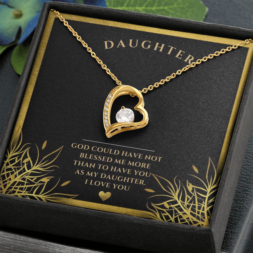 Forever love necklace, Daughter, I love you, special gift, personalized gift