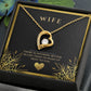 wife heart necklace, wife gift, necklace, special occasion, Personalized gifts