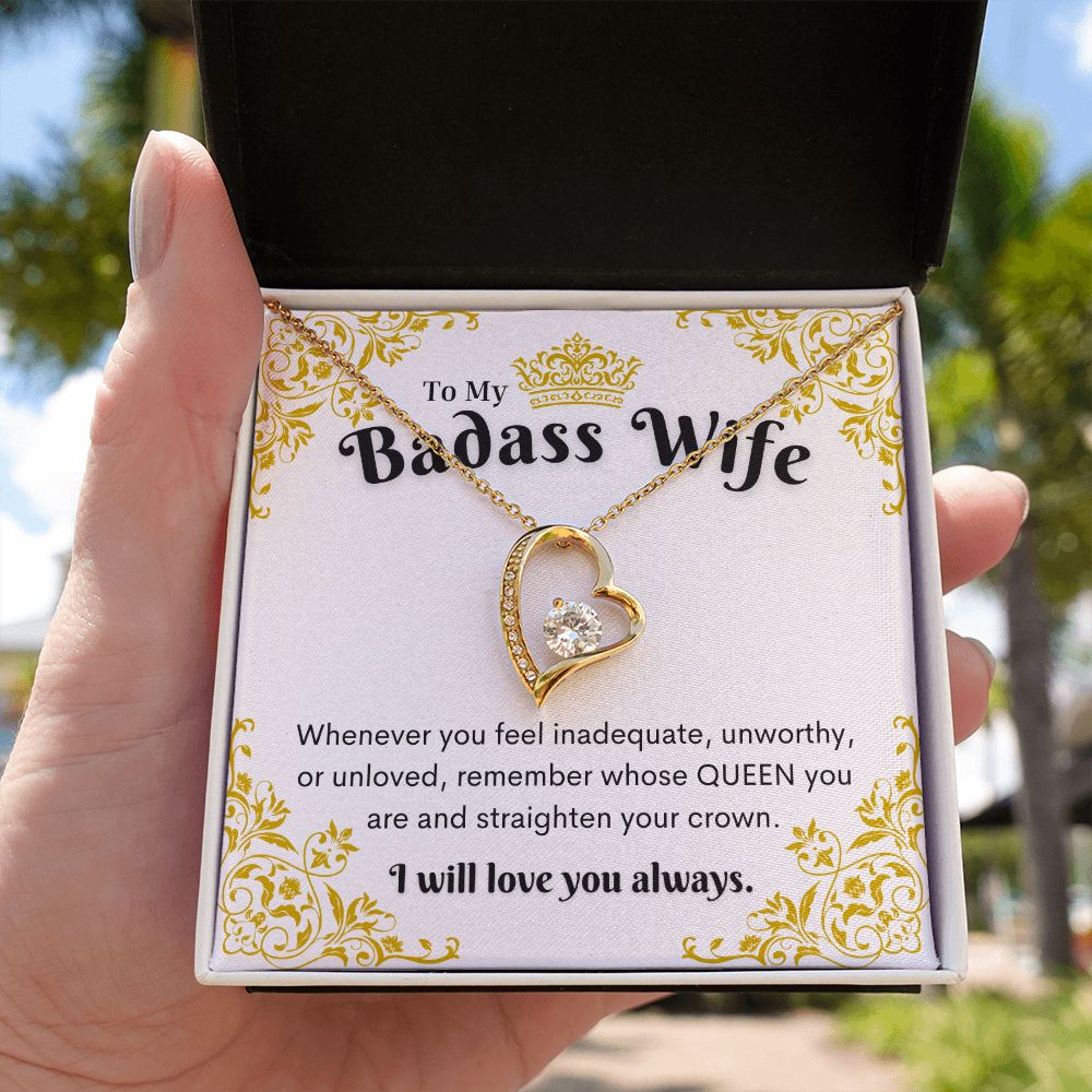 Badass Wife Necklace, Forever Love Necklace
