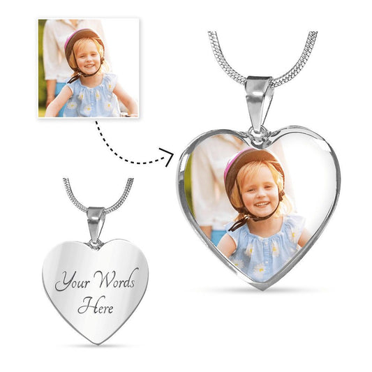Customizable heart necklace. A special gift for anyone.