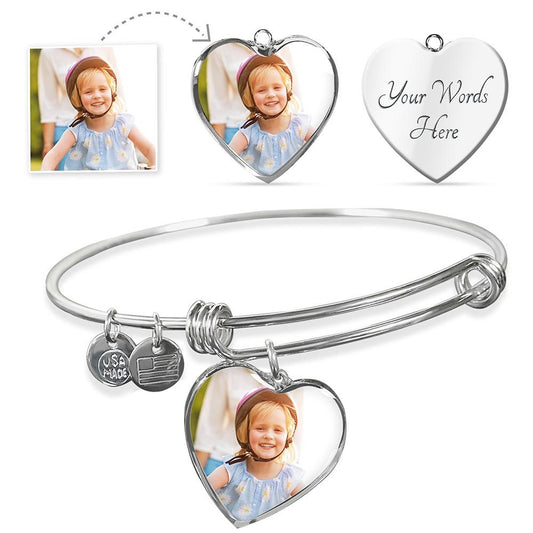Customizable Heart Bracelet