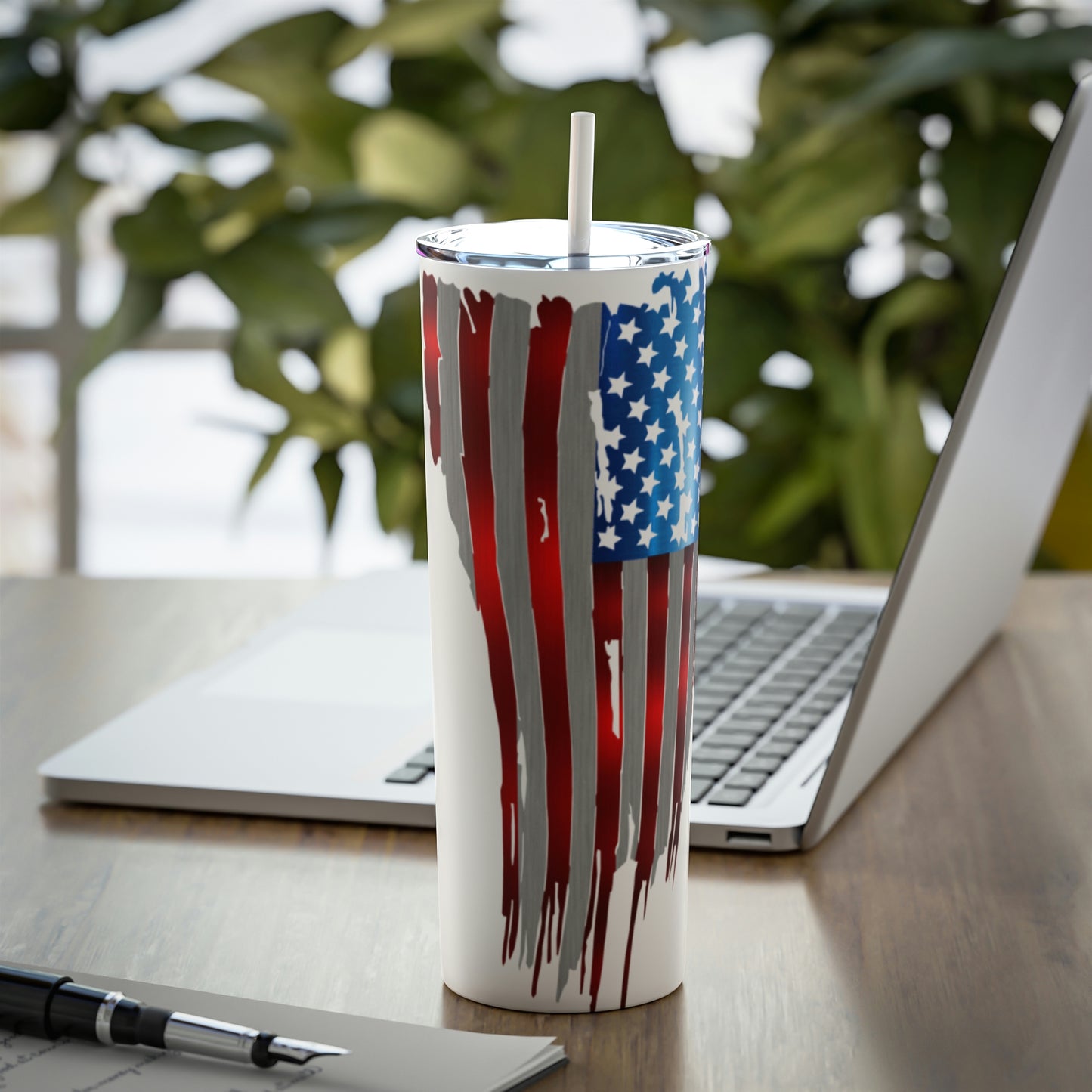 Metal American Flag Steel Tumbler 20oz